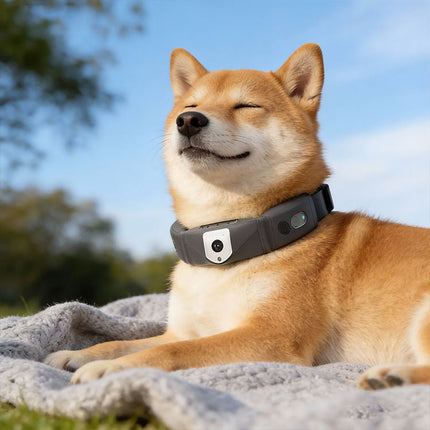 4G Pet Training Collar with HD Camera, Live Video, Voice Intercom, IP66 Waterproof Rechargeable Collar