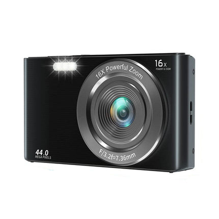 44MP 4K Digital Camera with Auto Focus, 16x Digital Zoom, 2.8 Inch Screen & LED Fill Light