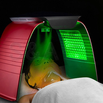 Advanced LED Facial Care Device with Cooling Mist for Deep Skin Refresh