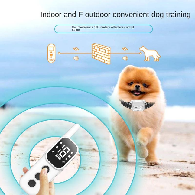 Waterproof Rechargeable Anti Bark Collar with Sound, Vibration & Shock Training, 800m Range