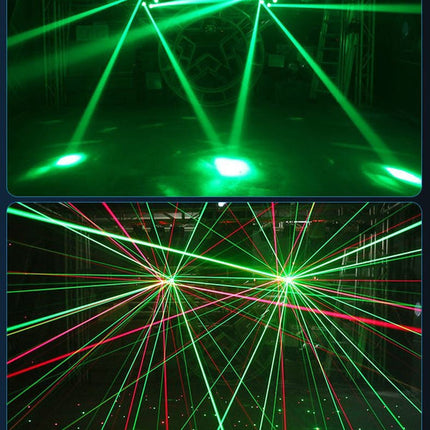 Dynamic LED Laser Party Light with 10W Moonflower & Beam Effects