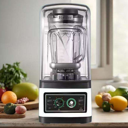 Electric 2200W Commercial Smoothie Blender with Whisk, Chopper & PC Jar