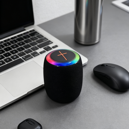 Wireless Bluetooth Speaker with Voice Calling, FM Radio, USB/TF Music Player, 7W Portable Audio