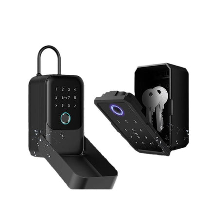 Smart Wall Mounted Key Lock Box with Fingerprint, App Control and Backup Key