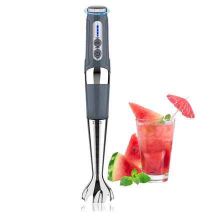 Cordless USB Rechargeable Hand Blender with 21 Speeds and Multi-Angle Head