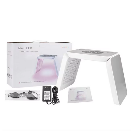7 Color LED Light Relaxation Face Mask with Foldable Design for Skin Rejuvenation