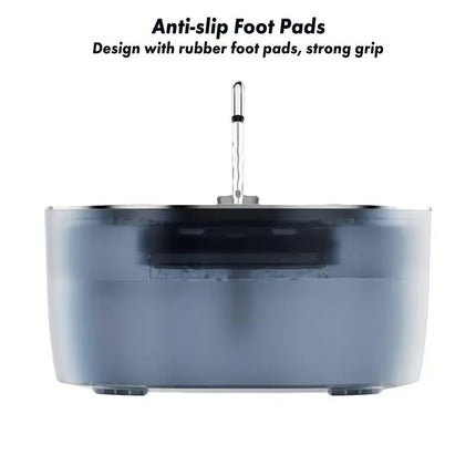 3.2L Stainless Steel Pet Water Fountain with Automatic Water Circulation and Silent Pump