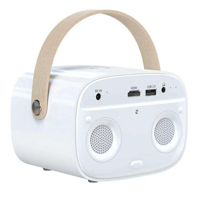 Portable 1080P Outdoor Projector with 350 ANSI Lumens & Auto Focus
