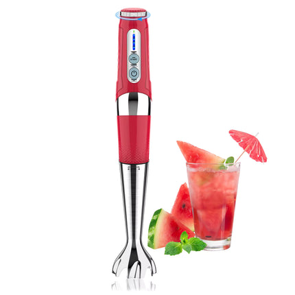 Cordless USB Rechargeable Hand Blender with 21 Speeds and Multi-Angle Head