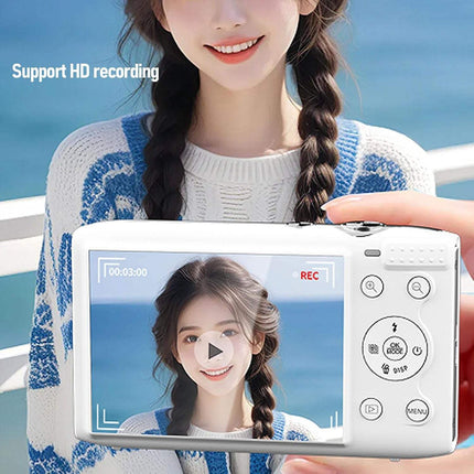 72MP 5K Digital Camera with Autofocus, 16X Digital Zoom, 2.8" HD Touchscreen & LED Fill Light