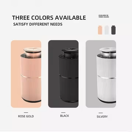 Portable Type-C Rechargeable Car & Home Aromatherapy Diffuser 10ml Aluminium Alloy, 36dB Quiet, Timer Modes