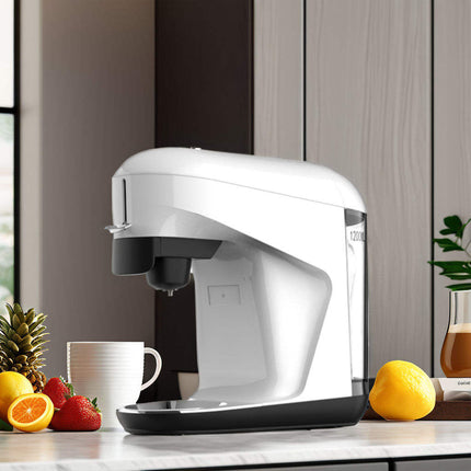 Multi-Functional Coffee Maker for Grounds & Capsules, Compact Design
