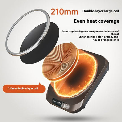 Portable 4500W Infrared Ceramic Hot Plate Electric Cooktop with Durable Glass Surface