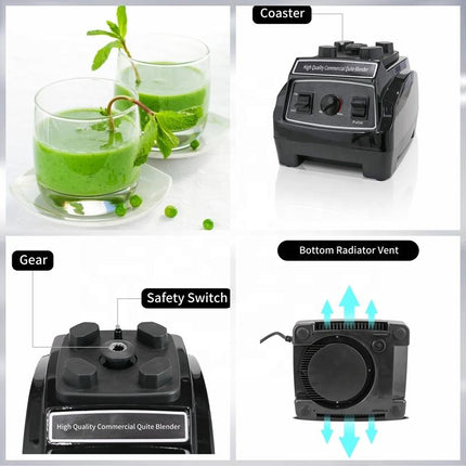 Professional 1500W Countertop Blender with 5-Speed Control & Ice Crushing
