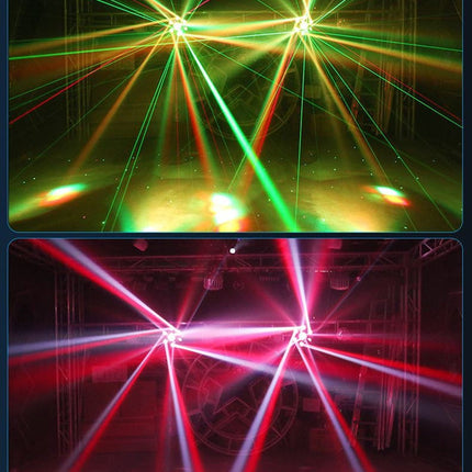 Dynamic LED Laser Party Light with 10W Moonflower & Beam Effects