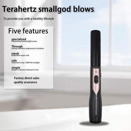 Portable Terahertz Heat Relaxation Wand for Personal Sootheth and Beauty Care