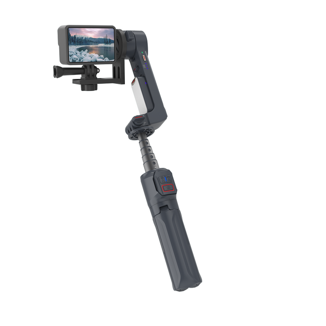 Cordless Smartphone Gimbal Stabilizer with Telescopic Rod & FPV Mode