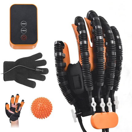 Robotic Hand Relaxation Recovery support Glove for Finger Exercise & Physiorelaxation – Adjustable, Cordless Design