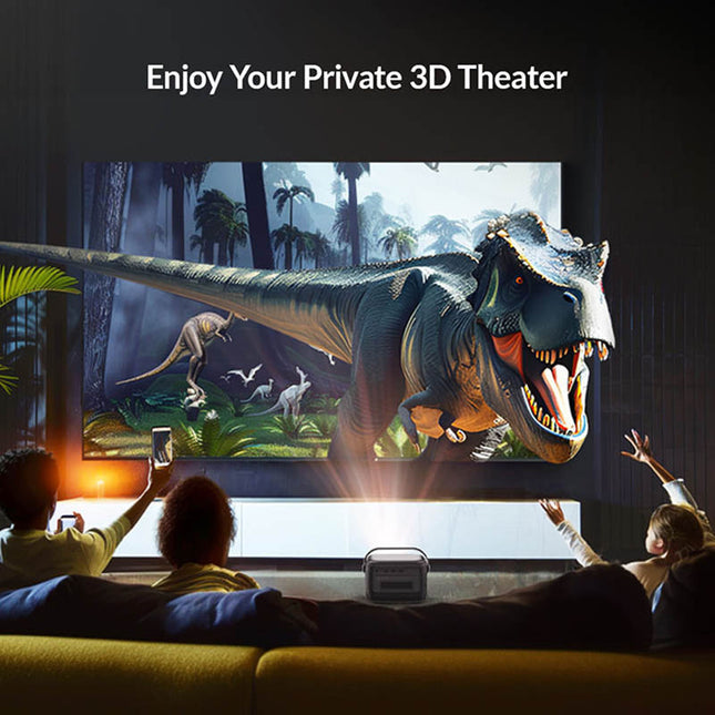 Mini Portable DLP Projector 750 ANSI HD 1280x800 Auto Focus Android Smart 2.5H Battery