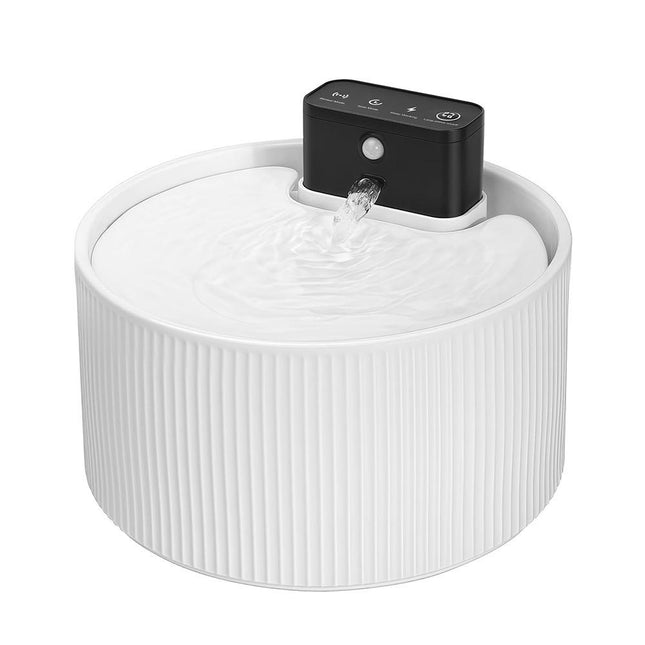 Automatic 2.5L Ceramic Pet Water Fountain with Sensor and Multi-Stage Purification