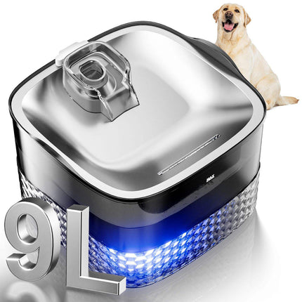 9L Automatic Pet Water Fountain with 304 Stainless Steel Plate and Multi-Stage Purification