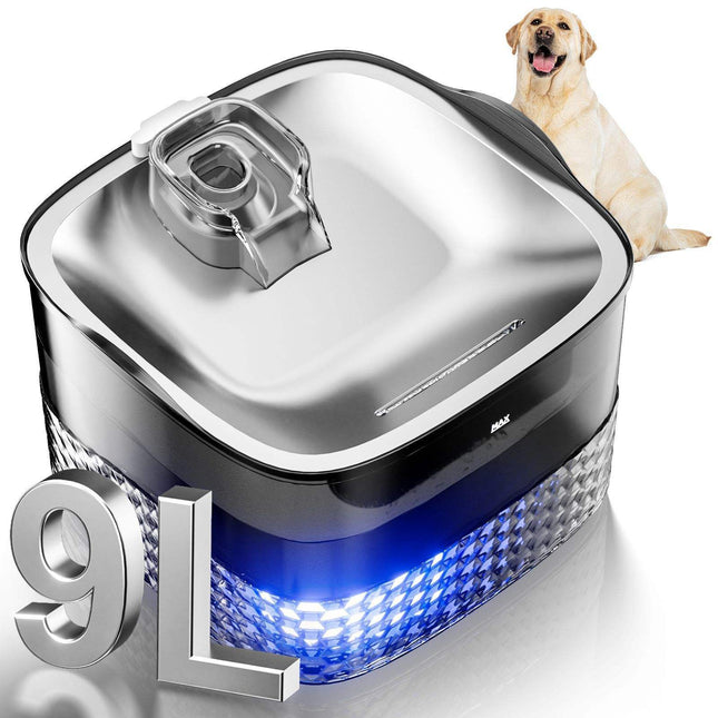 9L Automatic Pet Water Fountain with 304 Stainless Steel Plate and Multi-Stage Purification