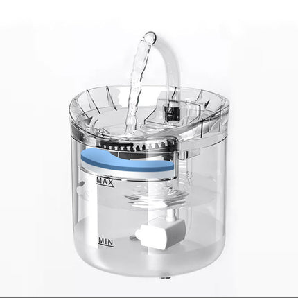 2L Pet Water Fountain with Silent Adjustable Pump and Multi-Stage Filtration