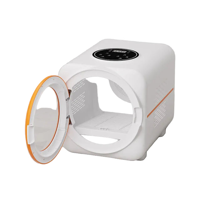 Portable 53L Pet Drying Box with Tempered Glass Door, Dual Air Circulation & Quiet Operation