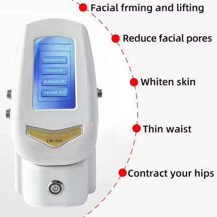 40kHz Radio Frequency Skin Firming and Body Contouring Machine Deep Heat Multifunction Device White