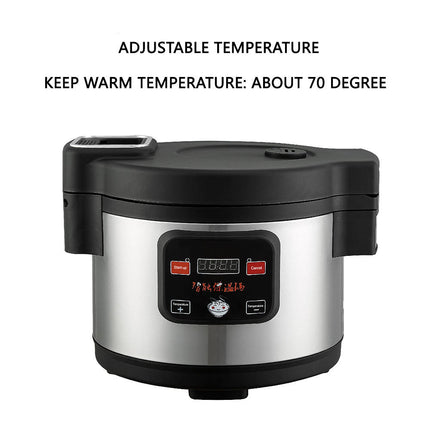 19L Restaurant Rice Cooker Commercial Electric Pot with Keep-Warm Function
