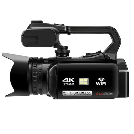 4K Digital Video Camera with 64MP Photos, 18x Zoom, WiFi and 4.0" Touchscreen