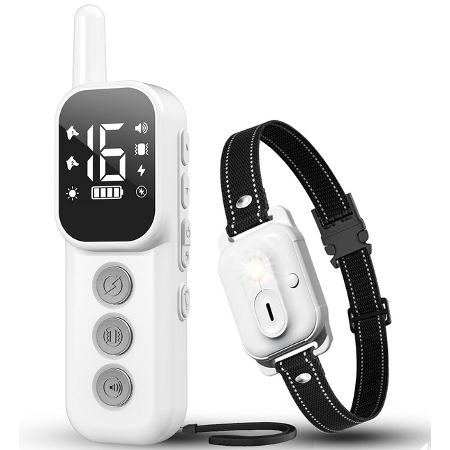 Waterproof Rechargeable Anti Bark Collar with Sound, Vibration & Shock Training, 800m Range