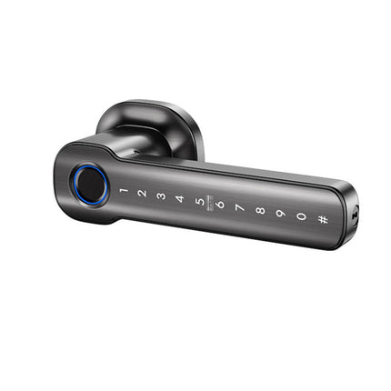Smart Fingerprint Door Handle Lock with Bluetooth, Passcode, IC Card & Key Access