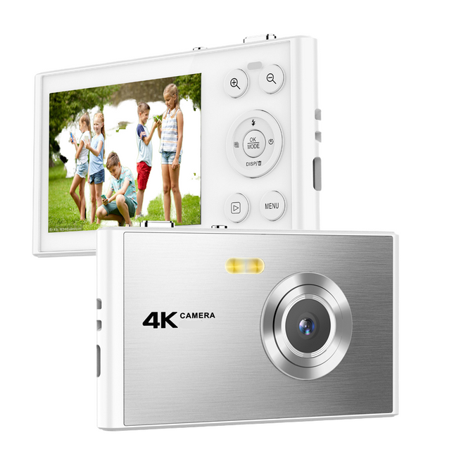 4K 64MP Digital Camera with 16X Zoom, 2.8 Inch HD Screen and USB Rechargeable Battery