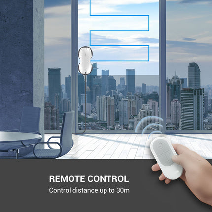 Window Cleaning Robot with Remote Control, Automatic Suction, Edge Detection & 750mAh Battery