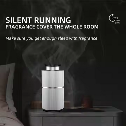 Portable Type-C Rechargeable Car & Home Aromatherapy Diffuser 10ml Aluminium Alloy, 36dB Quiet, Timer Modes