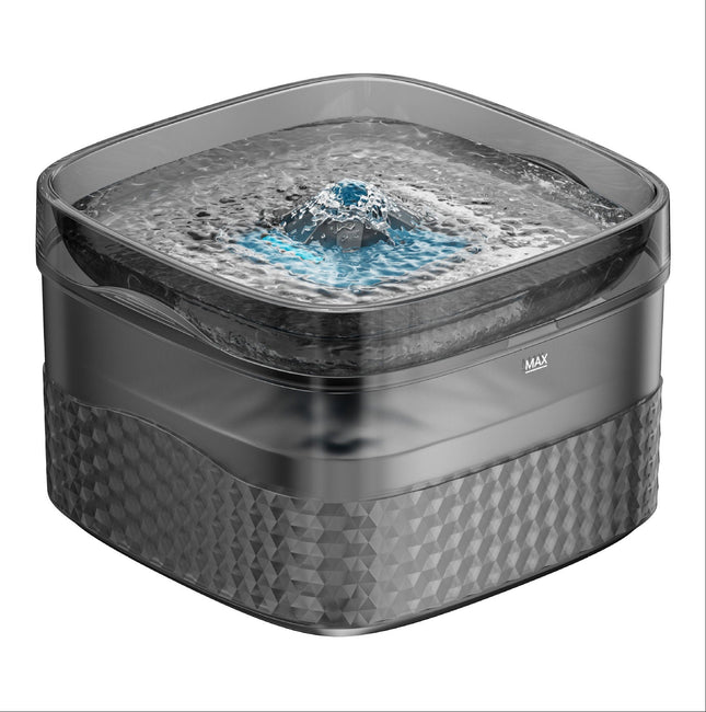 9L Automatic Pet Water Fountain with Silent Adjustable Pump and Multi-Stage Purification