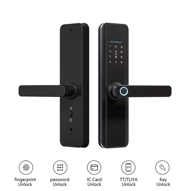 Smart Biometric Fingerprint Door Lock with TTLock App, Bluetooth WiFi & Key Access