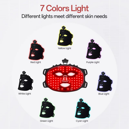 Wireless LED Light Relaxation Face Mask for Firming and Radiant Skin Care