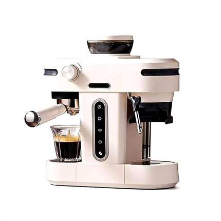 1350W Espresso Coffee Maker with Built-In Grinder, 20 Bar Pressure and 1.5L Capacity