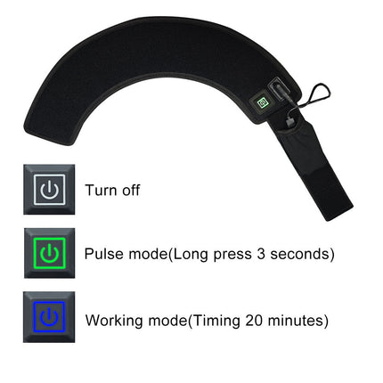 Infrared Red Light Relaxation Belt Adjustable Timer Comfort Relief Black