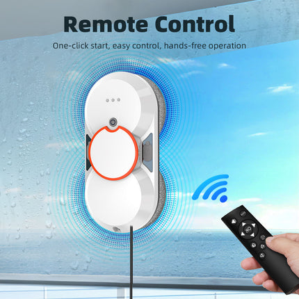 Cordless Window Cleaning Robot with 5600Pa Suction, Dual Spray & Smart App Control