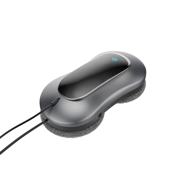 Smart Robotic Window Cleaner with Dual Water Jets, 3000Pa Suction & Remote Control