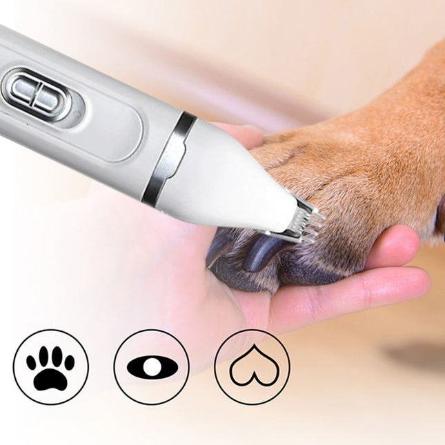 Professional 4-in-1 Rechargeable Pet Grooming Clipper with Claw Trimmer and Hair Remover