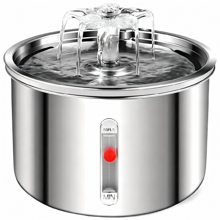 2L Automatic Pet Water Fountain with Silent 5V Pump and Multi-Stage Filtration