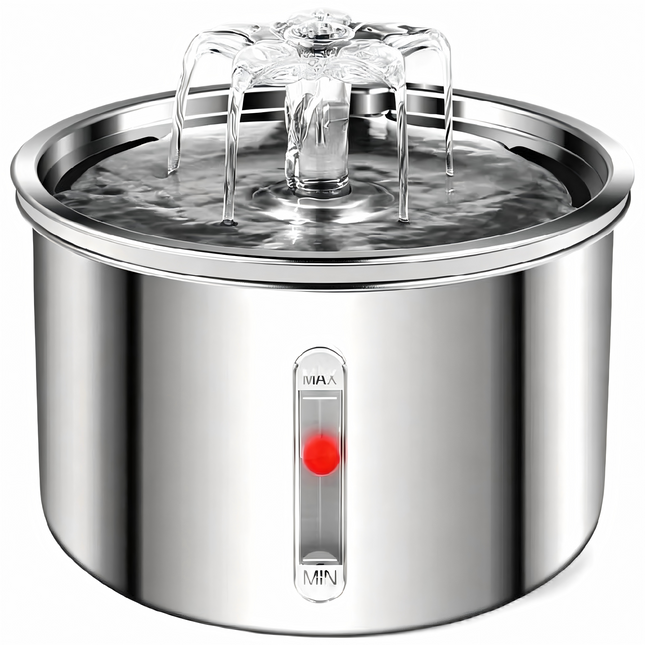 2L Automatic Pet Water Fountain with Silent 5V Pump and Multi-Stage Filtration