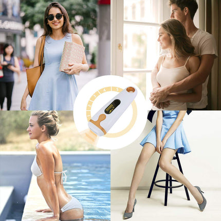 IPL Hair Removal Device for Home Use with 5 Energy Levels and LED Display