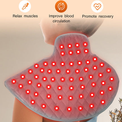 Rechargeable Red & Infrared Light Relaxation Wrap for Neck, Shoulders and Back Support