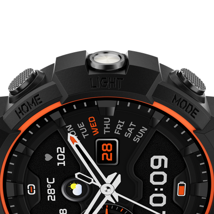 Rechargeable Sport Smartwatch with Bluetooth Calling, Sootheth & Fitness Tracking