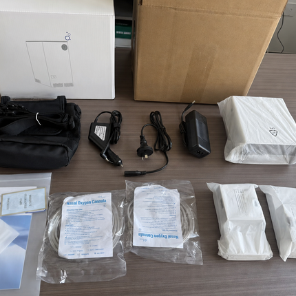 Lightweight Portable Oxygen Concentrator 93% Purity, Pulse Flow Travel-Friendly Unit